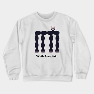 Bold monkey print "white face saki" Crewneck Sweatshirt